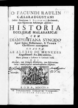 Historia ecclesiae Malabaricae