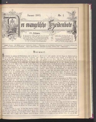 Nr. 1. Januar 1883