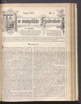 Nr. 1. Januar 1883