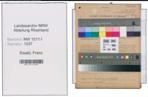 Entnazifizierung Franz Ewald , geb. 09.06.1884 (Oberstudiendirektor)