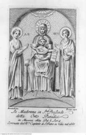 Raccolta delle Immagini della Beatissima Vergine ..., 2. Band, Tafel S. 145: Madonna in S. Prassede