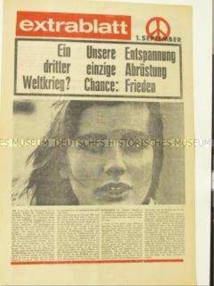 Sonderdruck der Kampagne für Abrüstung mit der Forderung nach einer atomwaffenfreien Zone in Deutschland