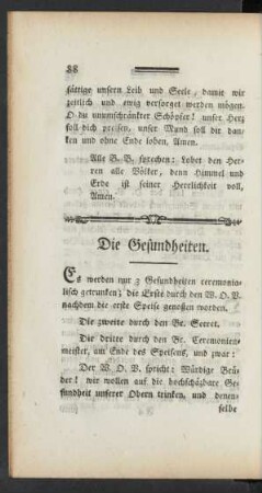 Die Gesundheiten