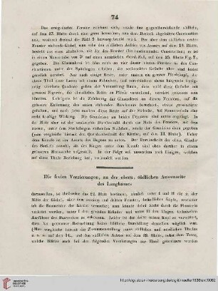 Die freien Verzierungen an der obern, südlichen Aussenseite des Langhauses