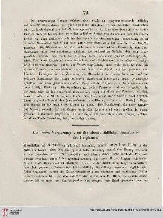 Die freien Verzierungen an der obern, südlichen Aussenseite des Langhauses