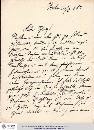 Brief vom 24.03.1908