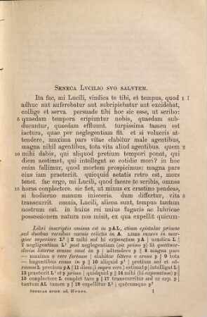 L. Annaei Senecae ad Lucilium epistularum moralium quae supersunt