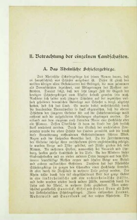 II. Betrachtung der einzelnen Landschaften