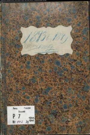 Kirchenbuchduplikate der katholischen Gemeinde in Heessen (GHT 1843-1849) mit Nordenfeldmark (GHT 1846, GHT 1848-1849). (Gemeinde: Heesen, katholische Gemeinde und Kirchspiel)