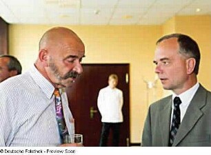 Matthias Griebel (Stadtmuseum) und Ulrich Prasser (Hotel Mercure Newa) im Gespräch