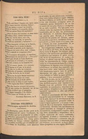 Discurso preliminar sobre la region equinoccial de América. - (Continuación)