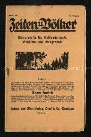 Fachzeitschrift für Volkswirtschaftslehre, Staatsbürgerkunde, Geschichte, Geographie. 20. Jahrgang 1923/24