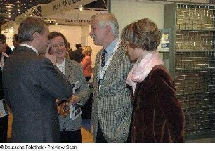 Ingolf Roßberg, Oberbürgermeister der Stadt Dresden, Dr. Daniela Lülfing, Vorsitzende des Vereins Deutscher Bibliothekare e. V., Dr. Thomas Bürger, Generaldirektor der SLUB Dresden, und Barbara Ludwig, Staatsministerin für Wissenschaft und Kunst in Sachsen
