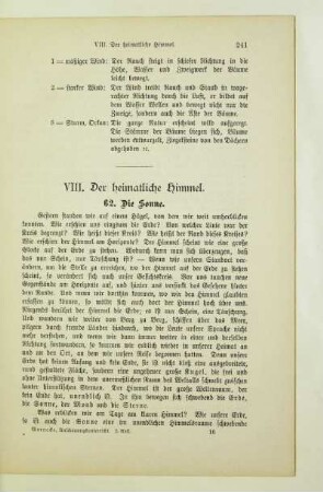 VIII. Der heimatliche Himmel