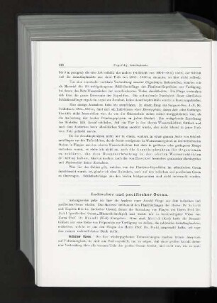Indischer und pacifischer Ozean.