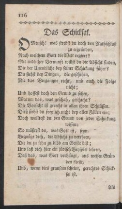Das Schicksal