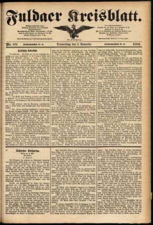 Ausgabe vom Donnerstag, den 06. November 1902.