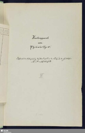 4: Abschrift der Uebersetzung des Paradieses in der Ausgabe der Göttlichen Komödie von Philalethes - Mscr.Dresd.e.91,Bd.4