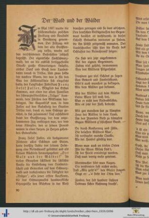 Der Wald und der Wälder.