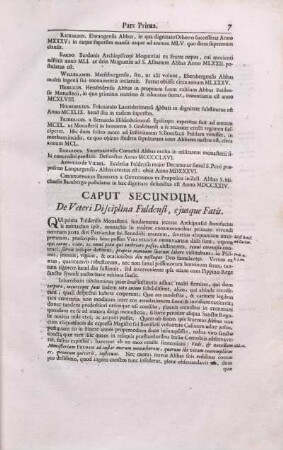 Caput Secundum. De Veteri Disciplina Fuldensi, ejusque Fatis.