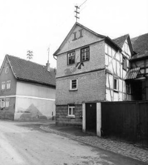 Fachwerkwohnhaus; Ranstadt, Borngasse 10