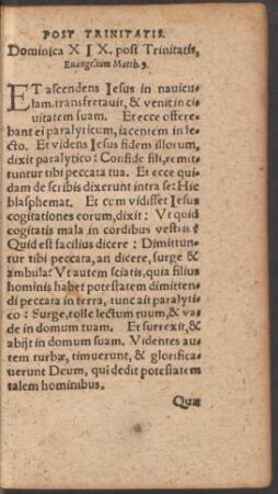Dominica XIX. post Trinitatis ...