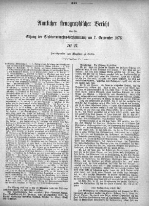 No. 27, 7. September 1876