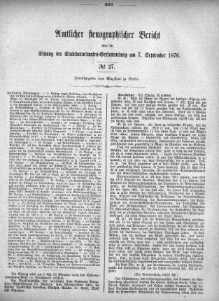 No. 27, 7. September 1876