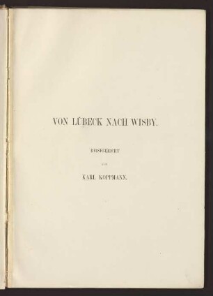 VON LÜBECK NACH WISBY