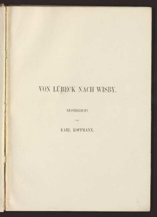 VON LÜBECK NACH WISBY
