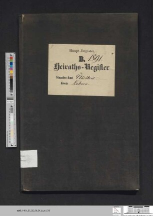 Heiratsregister Kliestow 1891