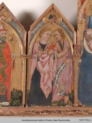 Thronende Madonna mit Heiligen