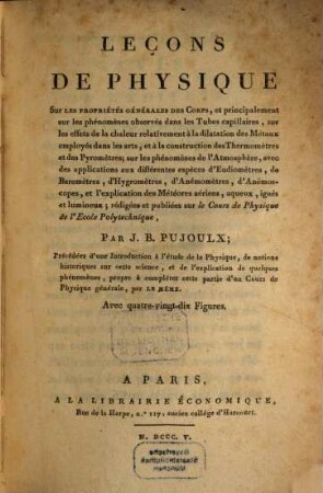 Leçons de physique