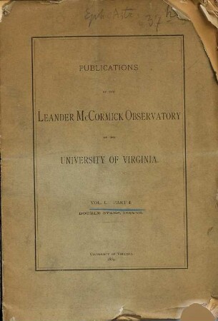 Publications of the Leander McCormick Observatory. 1. 1886, P. 4
