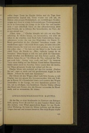 Zweiundzwanzigstes Kapitel