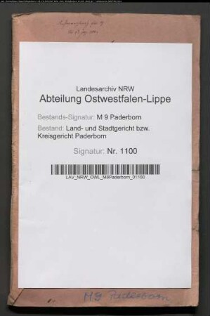 Erblasser: Vahle, Clara Elisabeth, geb. Weber: