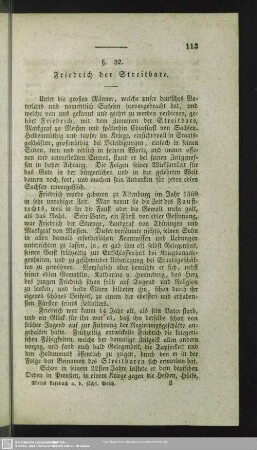 §. 32. Friedrich der Streitbare