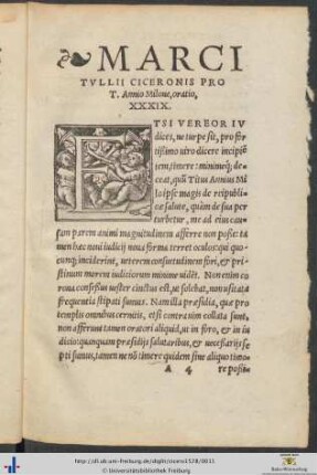 Marci Tullii Cicieronis Pro Tito Annio Milone oratio