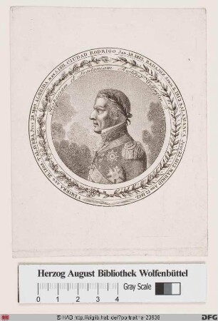 Bildnis Arthur Wellesley Wellington, 1814 1. Duke of