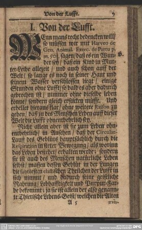 I. Von der Lufft