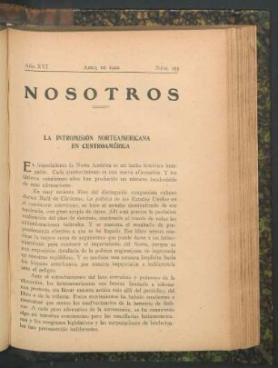 La intromisión norteamericana en Centroamérica