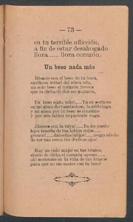 Un beso nada más