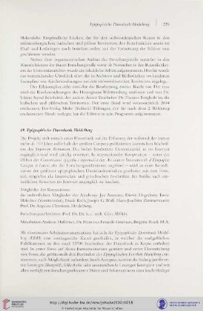 19. Epigraphische Datenbank
