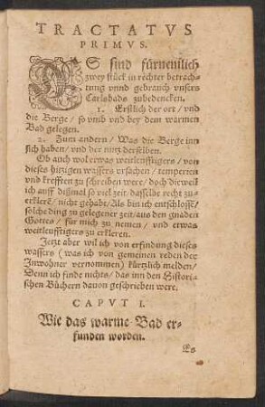 Tractatus Primus.