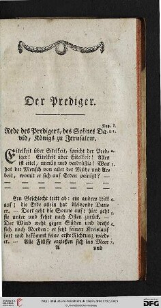 Der Prediger