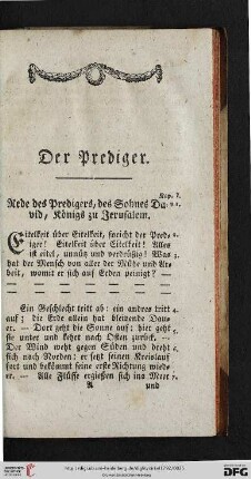 Der Prediger