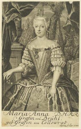 Bildnis der Maria Anna, Graefin von Brühl