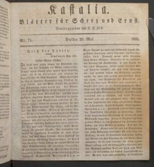 Ausgabe vom 16. Mai 1832.