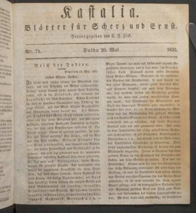 Ausgabe vom 16. Mai 1832.