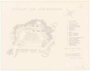 Ehrenfriedhof: Grundriss 1:200